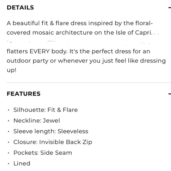 Cotton Talbots Mosaic Floral Blue and White Sleeveless Dress Size 8 Petite - Picture 12 of 12